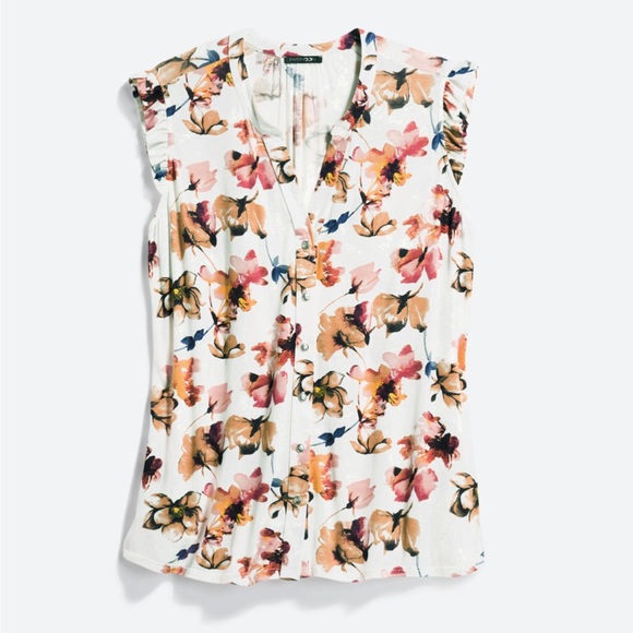 Stitch Fix Size 2 Papermoon button down knit top - Picture 1 of 5